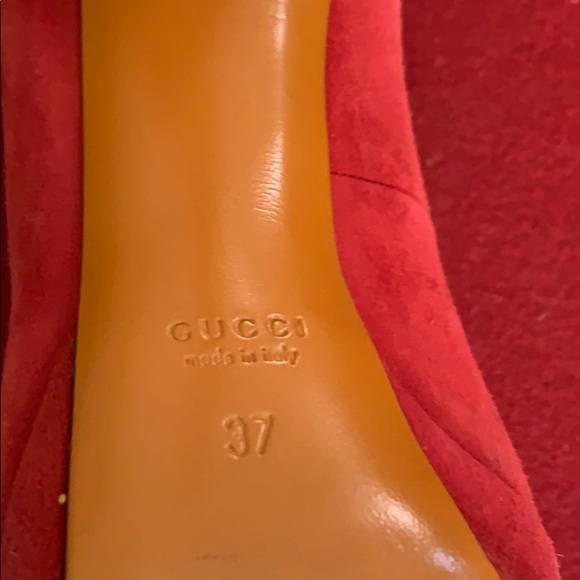 Gucci Red Platform Heels - Picture 5 of 6